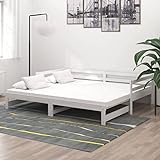 Dioche Ausziehbares Tagesbett, Couch Bettrahmen Mehrzweck für 90x200cm Matratze