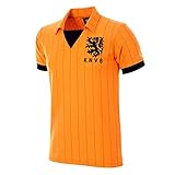 Copa Herren Holland 1983 Retro Fußballtrikot Retro Fußballkragen T-Shirt M Orange