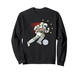 Astronautenfußball / Fußball im Weltraum / Spielen Planeten Sweatshirt