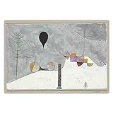 Paul Klee 'Winterbild' Leinwand Prints ,Gemälde Poster Reproduktion ,Modernes Poster Dekor 60x90cm Rahmenlos