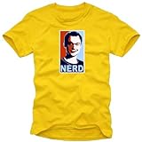NERD - Big Bang Theory - T-Shirt, Gelb Gr.XXL