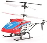 lyjojy Ein-Knopf-Start/Landung 2.4G Indoor/Outdoor-RC-Hubschrauber mit Kamera HD-Antenne, Legierung USB-Lade-RC-Hubschrauber, Kinder-Weihnachts-Fernbedienungsflugzeug-Geschenk