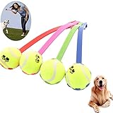 Ruankenshop Hunde Ballschleuder hundespielzeug Unzerstörbar Interaktiver Ball Launcher Tennis Ball Zufällige Farbe Hundespielzeug für Langeweile Hoher Sprung