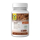 Raab Vitalfood, hochwertigem Bio Ceylon-Zimt Pulver und-Extrakt, enthält den sekundären Pflanzenstoff MHCP (1x90 Kapseln), braun, Estandar, 90