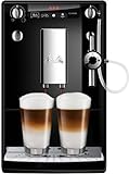 Melitta Caffeo Solo & Perfect Milk E957-201 Schlanker Kaffeevollautomat mit Auto-Cappuccinatore | Automatische Reinigungsprogramme | Automatische Mahlmengenregulierung | Schwarz