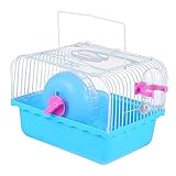 VILLFUL Hamsterkäfig Chinchilla-Käfig Haustierkäfig Villa-Käfig Für Kleine Haustiere Hamsterbett Chinchilla- Haustier-Tragebox Chinchilla-Käfig Kunststoff Himmelblauer Käfig