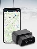 SALIND GPS Tracker Auto, Fahrzeuge und LKWs OBD2 Stecker - Peilsender Auto mit Ortung - Diebstahlschutz für Fahrzeuge- Online weltweit Echtzeit Tracking mit App (für IOS und Android)