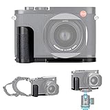 Handgriff Kameragriff für Leica Q2 | Verbessertes Handling | Arca Swiss schnellwechselplatte kompatibel mit Stativ | Akku direkt wechseln | Metall L Bracket