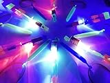 STUWU 6X LED Abschiesser Abschießer Farbwechsel Katapult Flying Rotating Rocket Umbrella Hubschrauber Flitsche Silvester Heli