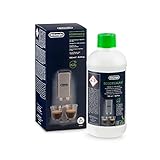 De'Longhi Original EcoDecalk DLSC 500 – Entkalker für Kaffeemaschinen & Kaffeevollautomaten, Universal Kalklöser für 5 Entkalkungsvorgänge, natürliche Rohstoffe biologischen Ursprungs, 500 ml, Weiß