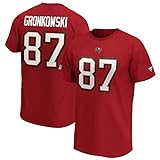 Fanatics NFL T-Shirt Tampa Bay Buccaneers Rob Gronkowski Gronk #87 rot Iconic Name & Number Trikot Jersey (S)