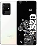 Samsung Galaxy S20 Ultra 5G Smartphone ohne Vertag, 108 MP Kamera, 6.9 Zoll Super AMOLED Didsplay, Hybrid SIM, Android 10 to 13 - Deutsche Version (128GB, White)