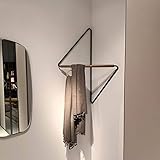 Wand-Eckgarderobe im Industrie-Design, mit dekorativen Hak