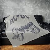 ACDC Cannon Tie Dye Light Fleece – 60X80 Centimeters Weiches Fleece-Material, 2-lagig verklebt – Weiche Decken für Bett, Sofa, Couch, Zuhause, Wohnzimmer Rock M
