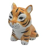 TOPBATHY Sparschwein Tigerform Münzbank Sparen Münzen Spardose Keramik Tiger Münze Aufbewahrungsbox Tiger Figur Statuen Tiermodell für 2022 Neujahr Geburtstag Babyparty