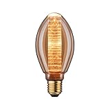 Paulmann 28828 LED Lampe InnerGlow Innenkolben mit Ringmuster 120lm 3,6 Watt dimmbar Beleuchtung Gold Vintage Glas 1800 K E27 Leuchtmittel
