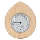 OhhGo 2-in-1 Holz Thermo-Hygrometer Thermometer Hygrometer Dampfzimmer Sauna Raumzubehör