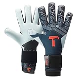 T1TAN Petrol Beast 2.0 Torwarthandschuhe mit Fingerschutz, Fußballhandschuhe Herren & Damen - 4mm Aqua Grip - Gr. 6