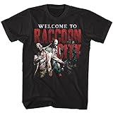 Resident Evil Welcome to Raccoon City Mens T Shirt Zombie Gamer Capcom Black Top