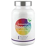 Antioxidant Essentials I Antioxidantien Vitamin-Komplex I Immun Akut I Pflanzen- Vitalpilz- Mischung mit Vitamin C, Vitamin E und Selen I 2-Monatspack von Valuelife