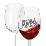 Leonardo Weinglas bester Papa der Welt - Vatertagsgeschenk Gläser - Weinglas mit Gravur - tolles Geschenk für Deinen Papa - Geschenkideen für den Papa - der beste Papa der Welt