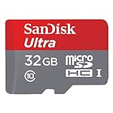SanDisk Ultra Android microSDHC 32GB bis zu 48 MB/Sek, Class 10 Speicherkarte + SD-Adapter