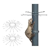 horizont Marderabwehrgürtel - Marderschutz 2er Set, Durchmesser bis 12cm, verzinkter Stahldraht Ø 3mm, Abwehr gegen Marder, Marderabwehr für Fallrohre, Marderschutz Dachrinne, Marderschutz F