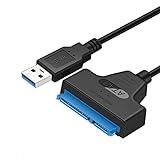 USB to SATA Adapter Cable Jsdoin USB 3.0 to SATA Adapter Converter USB Hard Drive Reader Cable for 2.5 Inch Hard Disk SSD/HDD Supports UASP SATA I II III