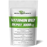 Vitamin B12 Tabletten - 300 Stück | Ergänzungsmittel mit B12 hochdosiert | Vegan & natürlich | Reines B12 Vitamin für die regelmäßige Einnahme | Vitamin B Komplex