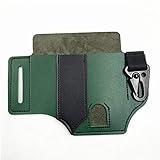 Lederhülle für Leatherman-Multitool-Hülle EDC-Taschenorganisator mit Schlüsselhalter für Gürtel- und Taschenlampe Camping-Outdoor-Werkzeug (Farbe : PU Leather green)