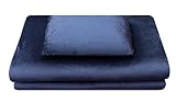 Luxus-Reiseset (Reisekissen, Reisebettmatratze) aus Visco-elastischem Airschaum (Memory-Foam), 2-teilig in blau, leichte mobile Matratzenauflage und Kopfkissen, ideal für Reisen, Camping, Wohnwagen