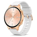 Smartwatch,1,3 Zoll Armbanduhr mit personalisiertem Bildschirm,Weiblicher Gesundheits Tracker IP68 Wasserdicht Fitness Tracker Uhr, für iOS und Android,Smart Watch für Damen Herren
