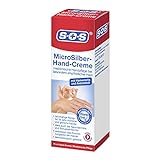 SOS MicroSilber Hand-Creme, 1 x 75 ml, reichhaltige Handcreme für sehr trockene Hände mit Panthenol und Urea, Neurodermitis Creme mit wertvollem MicroSilber gegen Entzündungen