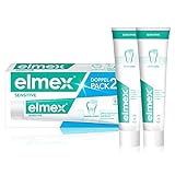 elmex Zahnpasta Sensitive, Doppelpack (2 x 75 ml) - Zahncreme pflegt und schützt schmerzempfindliche Zähne