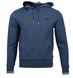 Fred Perry Herren Kapuzenpullover M2643 (DE/NL/SE/PL, Alphanumerisch, L, Regular, Regular, Blau)