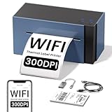 Phomemo WiFi DHL Etikettendrucker, 344WF WiFi Versandetiketten Thermodrucker für Barcode, Shipping Label Printer 4x6 für UPS, Ebay, Etsy, Shopify, Amazon, Royal Mail, FedEx, USPS