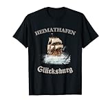 HEIMATHAFEN - Glücksburg Segelschiff T-Shirt als Geschenk