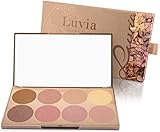 Luvia Highlighter Palette - Prime Glow Make Up - Feine Schimmernde Schminke - Hochwertiger Paletten Highlighter Für Dunkle & Helle Haut - Vegane Kosmetik