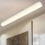 CBJKTX LED Deckenleuchte deckenlampe Tageslicht weiß 24W - 4000K 2160LM für küche Wohnzimmer schlafzimmer balkon Flur Garage Keller IP20 wandleuchte tageslichtlampe (60cm)