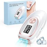 Haarlosy IPL Laser-Haarentfernungsgerät für Männer und Frauen, 999,900 Lichtimpulse, 3 HR/SC/RA Funktionen und 9 Energieniveaus, schmerzfreie Haarentfernung