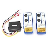 XIAOGUANG LingLONG 12V Auto Wireless Winch Electric Remote Control Switch mit manueller Sender Set Fit for Jeep Truck ATV SUV. Fahrzeuganhänger