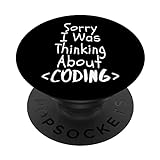 Coding Geek Programmierung Codierung - Programmer Coder PopSockets mit austauschbarem PopGrip