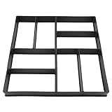 Betonform, 40 x 40 x 4 cm, für Garten, Rasen, Trittstein, Werkzeug für Auffahrt, Heimwerker, Pflastersteine, Form für Zement, Wege, für Landschaftsbau im F