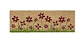Bavaria Home Style Collection - Waschbare Kokos Fußmatte | 25 x 75 cm | Motiv: Blumenwiese