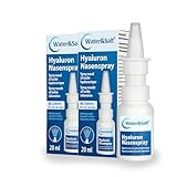 Water & Salt Hyaluron Nasenspray 2x 20ml I Nasenpflegespray, befeuchtet trockene Nasenschleimhaut I Alternative zu Salzwassernasenspray I Nasenspray Erwachsene bei trockener Nase