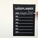 Woche Tafel Kalender dekorative Wandaufkleber PVC Büroraum Planer Wandbild Tapete Tafel-Schwarz