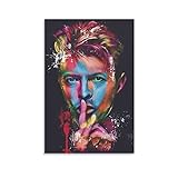 David Bowie Sänger-Poster, Wandkunst, Raumdekoration für Teenager, Mädchen, Wandgemälde für Wohnzimmer, Badezimmer, Heimdekoration, 40 x 60 cm