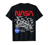 NASA Space Shuttle Schematic Layout Graphic T-Shirt
