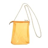 SAFIGLE Gelee transparente Tasche Schultertasche Umhängetasche für Damen Handy-Geldbörse Gelee-Geldbörse für Mädchen Handy-Aufbewahrungstasche Aufbewahrungsbehälter Mini Handytasche PVC