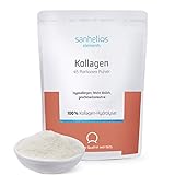 Sanhelios® Premium Kollagen-Pulver - Für Haut, Muskeln und Knochen - 100% KOLLAGENHYDROLYSAT Peptide Typ 1, 2 und 3-450 Gr = 45 Portionen - leicht löslich, geschmacksneutral, Keine Zusatzstoffe